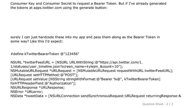 iOS : Twitter Application-Only Auth with "Bearer Token" смотреть онлайн