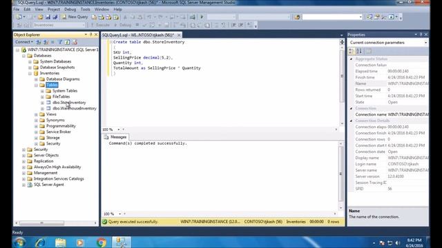 How to Create Tables, Insert, Primary and Foreign Keys and Computed Column in SQL Server - Part 2 смотреть онлайн
