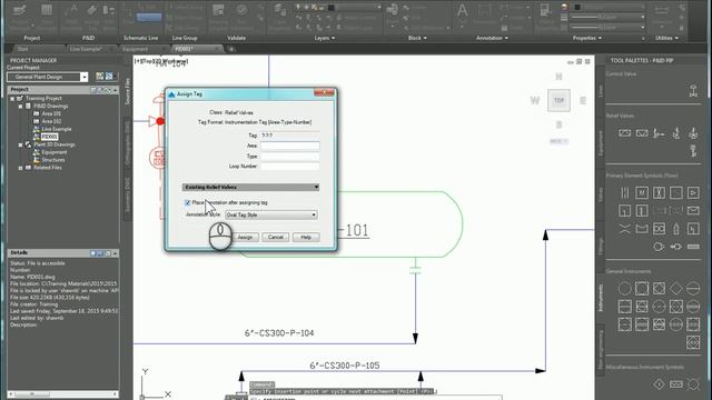 AutoCAD P&ID View Existing Tag Numbers смотреть онлайн