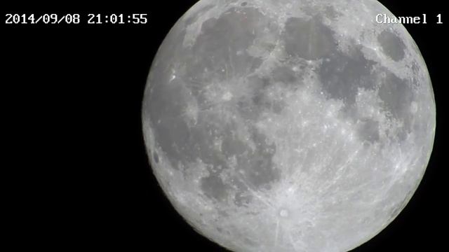 Обзор луны, ночной тест IP PTZ камеры Tiandy: TC-LS1000S6-2MP-A смотреть онлайн