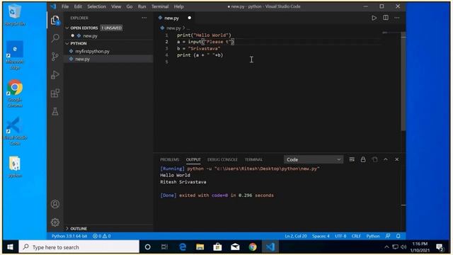 Python3 - How to Run First Code in Visual Studio Code | Plugin and Extensions |Absolute Beginner #1 смотреть онлайн