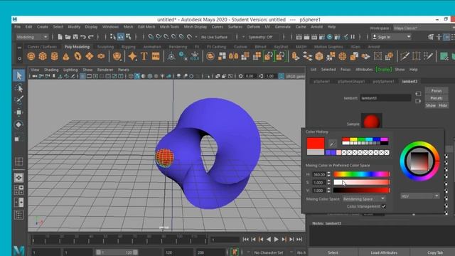 Autodesk maya 2020 tutorial--Abstract 3d Ring Creation using maya mash смотреть онлайн
