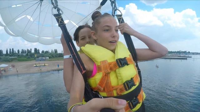Парашют летим в первый раз УПАЛИ! Лето Коблево 2021 Парасейлинг экстремальные выходные