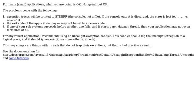 Code Review: Proper action when a Java program fails (2 Solutions!!) смотреть онлайн