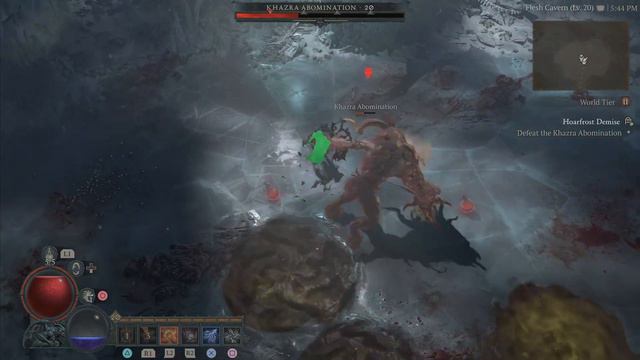 Khazra Abomination Boss Fight DIABLO 4 Hoarfrost Demise Dungeon Boss Fight 4K| Diablo IV Khazra Bos смотреть онлайн