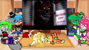 Glamrocks react to every foxy in a nutshell|fnaf security breach|gacha club|