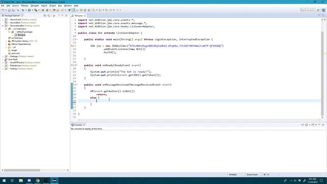 Java Discord API Tutorial #2 - How to have your Bot reply to users & Set up Commands смотреть онлайн