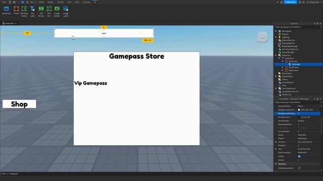 HOW TO MAKE A GAMEPASS SHOP ?️ Roblox Studio Tutorial смотреть онлайн