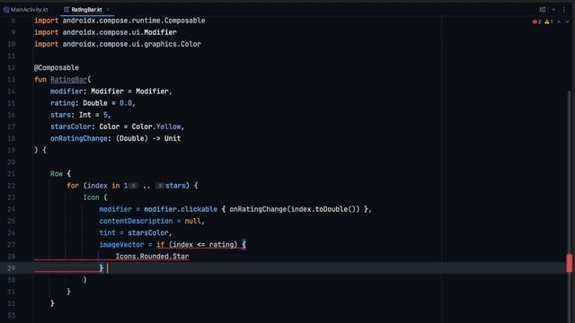 How To Create Stars Rating Bar In Jetpack Compose смотреть онлайн