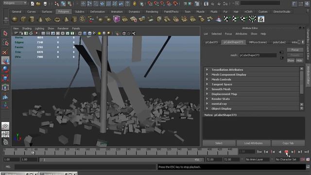 Maya Physx integration house explosion смотреть онлайн