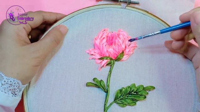 Ribbon Embroidery - Two Design Flower