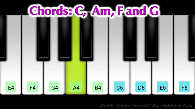 Dekh lena - Tum Bin 2 | Perfect Piano Tutorial | Mobile Piano Songs Notes | App instrumental смотреть онлайн