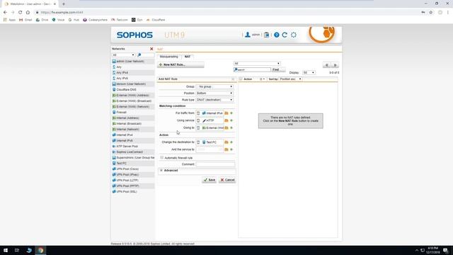 Sophos UTM 9 Port Forwarding (NAT) смотреть онлайн