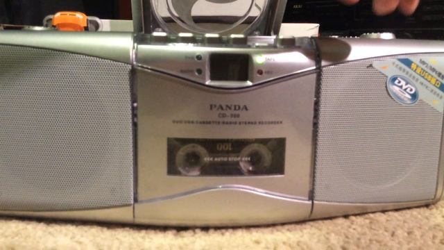 Бумбокс магнитола DVD mp3 USB Panda CD-300 смотреть онлайн