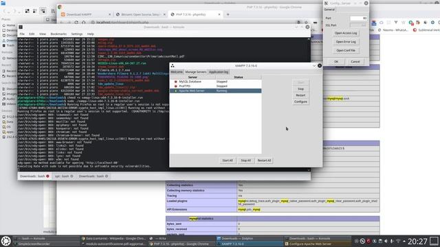 Install Apache and Mysql in Linux in 5 minutes using XAMPP смотреть онлайн