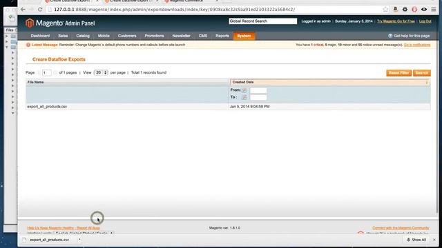 Magento - Export Products with Dataflow смотреть онлайн