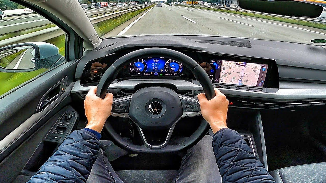 2021 Volkswagen Golf 1.4 TSI - POV TEST DRIVE смотреть онлайн