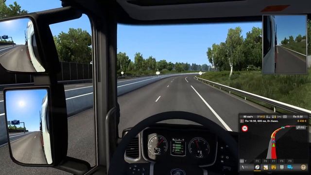1106км в режиме Конвой: За 1 час и 2 минуты. К сожалению снова без трафика в Euro Truck Simulator 2 смотреть онлайн