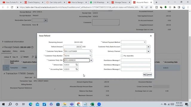 Real time scenario on Customer Refund in Oracle Fusion смотреть онлайн