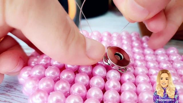 Застежка Для СУМКИ из БУСИН как прикрепить магнитную застежку на жемчужную сумку и кошелек из бусин смотреть онлайн