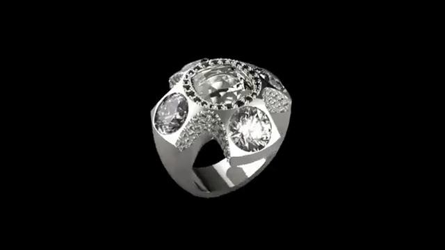 Preview 3d model of a male ring / 3д модель мужского перстня смотреть онлайн