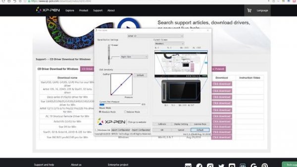 Connection&Driver Settings for XP-Pen Artist 12 on Windows