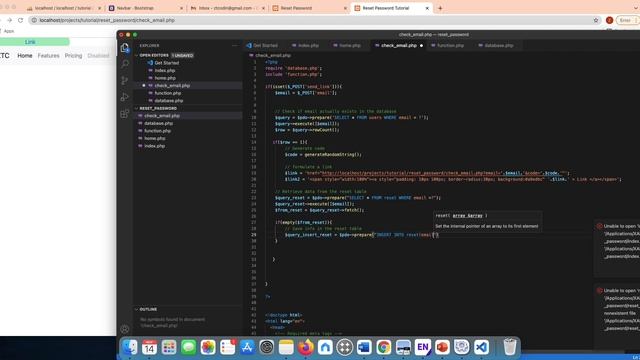 How to Create Password RESET/Forgotten System in PHP/PDO смотреть онлайн