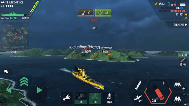 [Battle Of Warships] FS Super Alsace Taking The Lead !