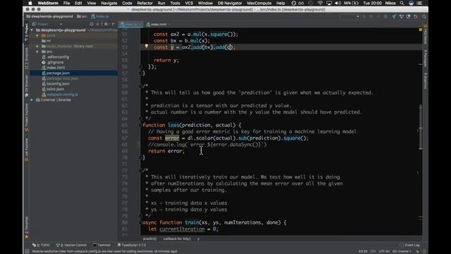 Using TensorFlow.js ̶D̶e̶e̶p̶l̶e̶a̶r̶n̶.̶j̶s̶ to find the coefficients of a quadratic equation! смотреть онлайн