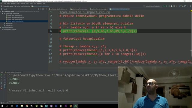 Python reduce() kullanımı, reduce() Fonksiyonu - ileri seviye Python programlama - Python reduce() смотреть онлайн
