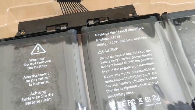Аккумулятор для ноутбука Apple MacBook 15" A1398 (A1618) 2015г. смотреть онлайн