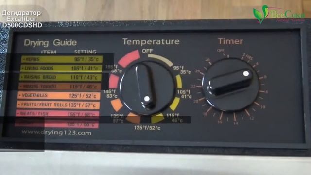 Дегидратор Excalibur Lux 5SS (D502SHD) смотреть онлайн
