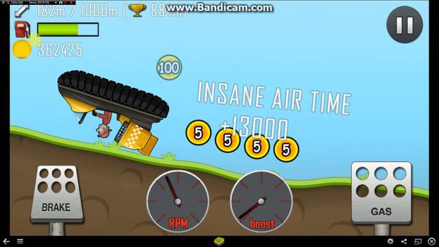 Копим деньги в Hill Climb Racing смотреть онлайн