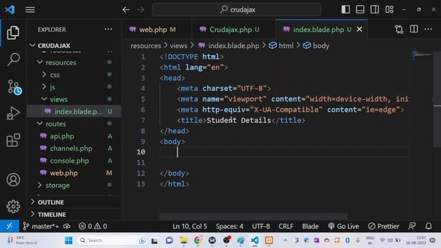Live Class of Laravel: Crud Operation Using ajax and jQuery| web Development | Tutorial -25 part - смотреть онлайн