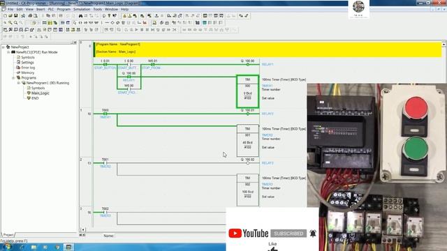 Cx-Programmer upload or back up program from PLC Omron model CP1E смотреть онлайн