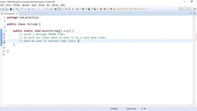 11.1 for loop | Learn java programming from beginning. смотреть онлайн