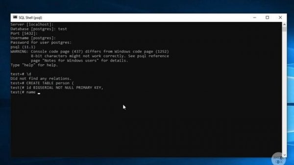 Getting Started with PostgreSQL for Windows  | 2021
