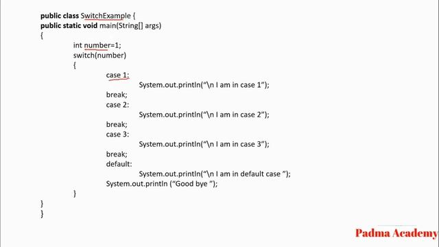 Switch Statement in Java смотреть онлайн