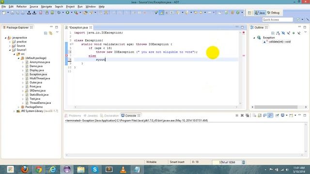 Custom Exception смотреть онлайн