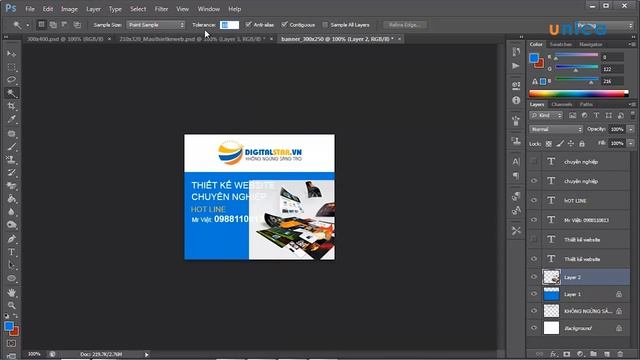 Học Photoshop CS6 - Bài 19 Thiết kế banner quảng cáo online смотреть онлайн
