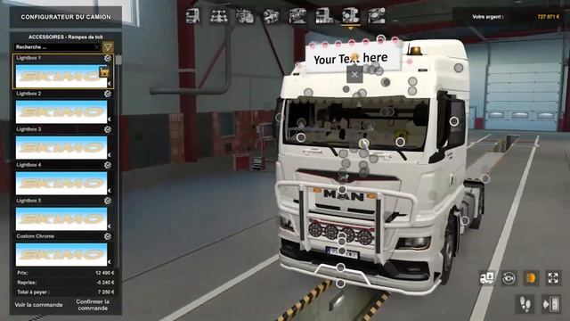 [ ETS2 1.47 ] ADDONS PACK MAN TGX 2020 | LightBox / Bumper / BullBar | Skimo25 | EuroTruckSimulator