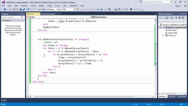 Bubble Sort 4 – VB.NET Implementation Enhancements смотреть онлайн