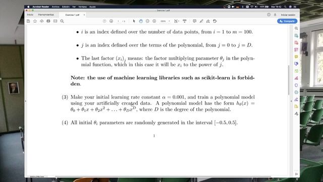 Exercise 1 - Linear Regression with Gradient Descent. смотреть онлайн