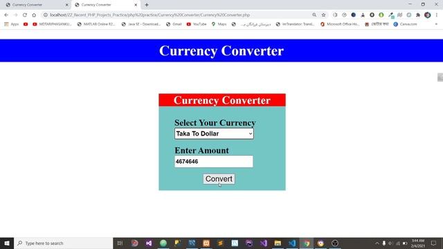 How to Create Currency Converter In PHP Bangla Tutorial || Currency Exchange Without MySQL Database смотреть онлайн