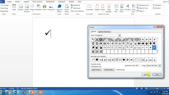 How To Insert Tick Mark OR Check Mark In MS Word | Type Tick Box In Word | How To Bring Tick Mark смотреть онлайн