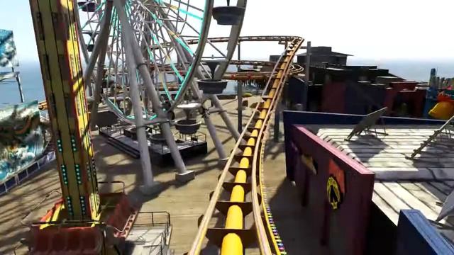 GTA 5 The Leviathan Roller Coaster Ride смотреть онлайн