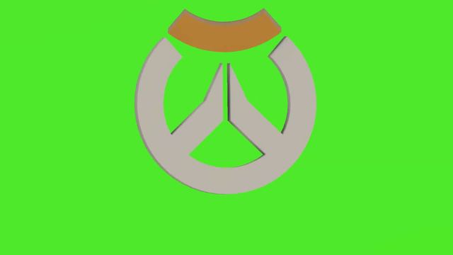GREEN SCREEN OVERWATCH LOGO ROTATE HD 1080P смотреть онлайн