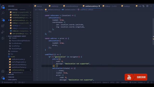 How to get user location and mark in open street maps with react leaflet | Show my location | Part смотреть онлайн