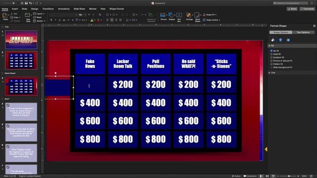 Jeopardy Game Board in Powerpoint ft. Steve Wishman // Three Minutes Max смотреть онлайн