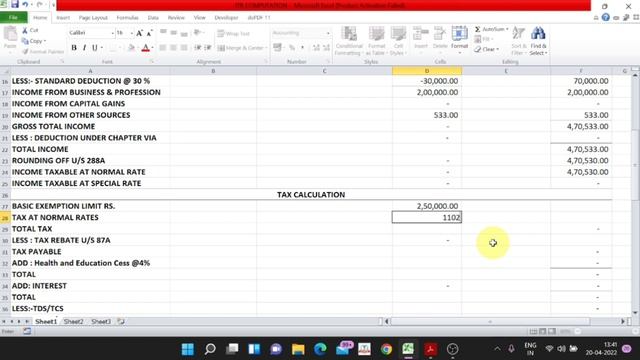 How To Make ITR Computation In Excel Format | How To Make Income Tax Return Computation смотреть онлайн